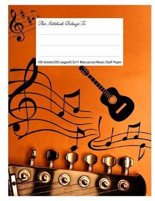Staff Paper Blank Manuscript Musical Notebook, 12 Staves, 8.5.X 11, Music Life