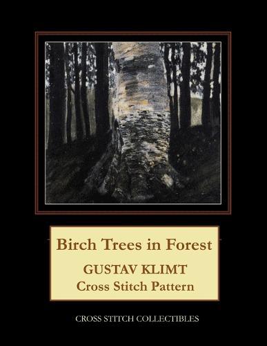 Birch Trees in Forest: Gustav Klimt cross stitch pattern