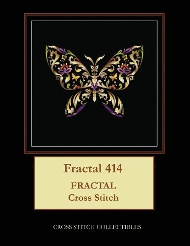 Fractal 414: Fractal cross stitch pattern