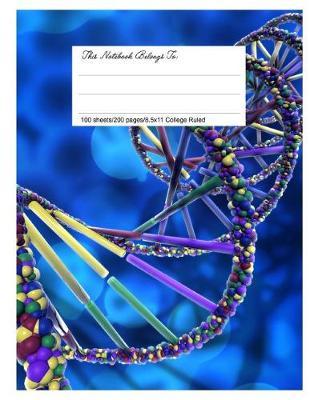 Classic Composition Book, 8.5.X 11, College Ruled, DNA Cells