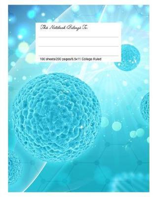 Classic Composition Book, 8.5.X 11, College Ruled, Science Virus