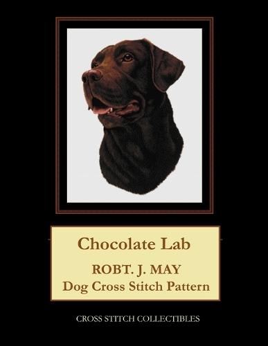 Chocolate Lab: Robt. J. May dog cross stitch pattern