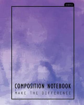 Composition Notebook: Light Purple Pastel Design, 110 Ruled Pages (8x10 Inches) 100% Notebook