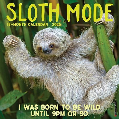 Sloth Mode 2026 12 X 12 Wall Calendar