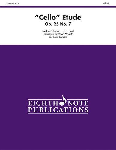 cello  Etude, Op. 25, No. 7: Score & Parts