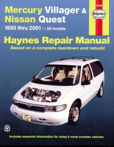 Mercury Villager & Nissan Quest (1993-2001) Haynes Repair Manual (USA)