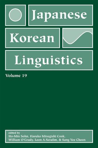Japanese/Korean Linguistics, Volume 19