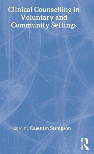 Clinical Counselling in Voluntary and Community Settings