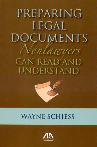 Preparing Legal Documents for a Lay Audience