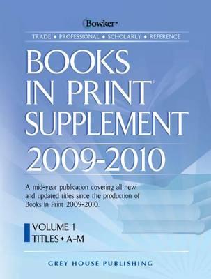 Books in Print Supplement 3 Volume Set