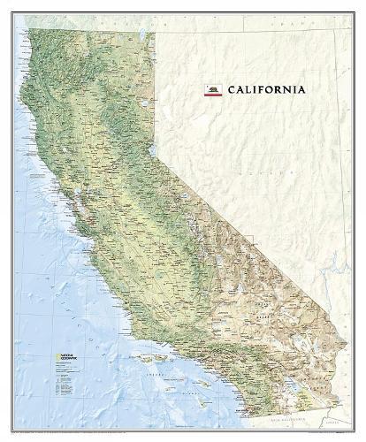 California, Tubed: Wall Maps U.S.