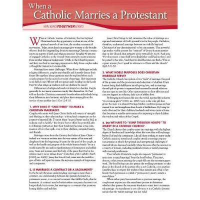 When a Catholic Marries a Protestant