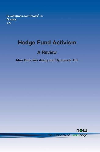 Hedge Fund Activism: A Review