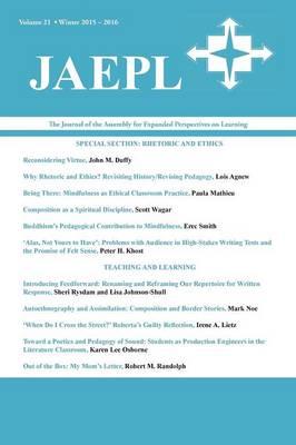 Jaepl: The Journal of the Assembly for Expanded Perspectives on Learning (Vol. 21, 2015-2016)