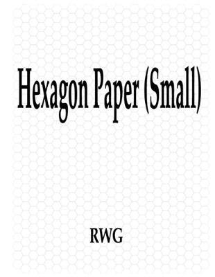 Hexagon Paper (Small): "50 Pages 8.5"" X 11"""