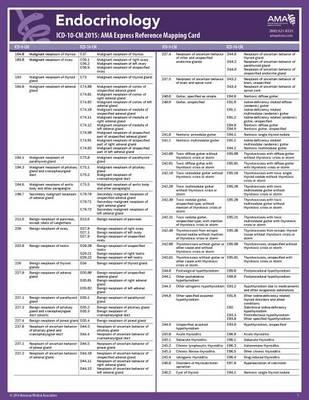 ICD-10 Mappings 2015 Express Reference Coding Card: Endocrinology