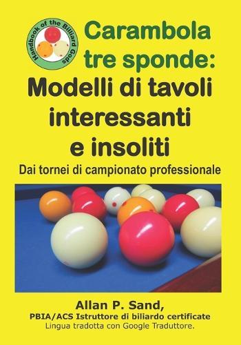 Carambola tre sponde - Modelli di tavoli interessanti e insoliti: Dai tornei di campionato professionale