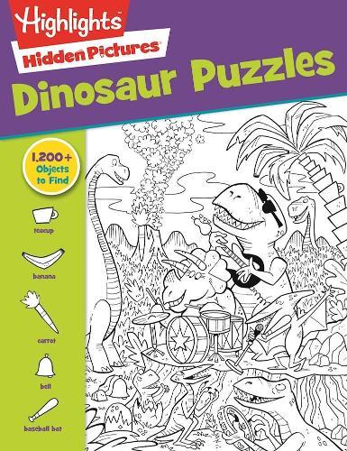 Dinosaur Puzzles: Roaring Fun Hidden Pictures Puzzles with T-rex, Fossils and More for Kids Ages 6-12, Over 1,900 Hidden Objects for the Ultimate Dino-Themed Activity Book
