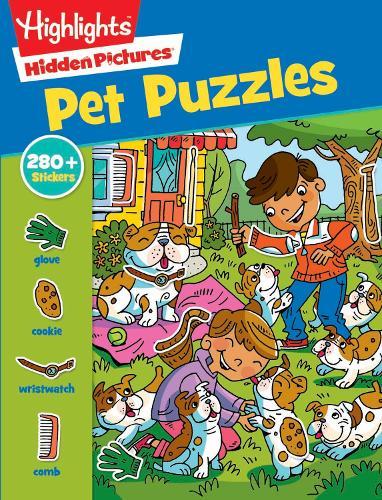 Pet Puzzles: Over 280 Stickers to Find Hidden Objects within Cute Dogs, Cats and Other Pets, Animal Lover Sticker Activity Book for Kids 3 and Older