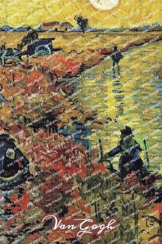 The Red Vineyard Van Gogh Note Book: Hardcover Journal Notebook Diary with Dot Grid, Lined, Blank Vintage Paper for Writing Drawing Journaling
