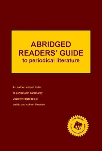 Abridged Readers' Guide to Periodical Literature (2024 Subscription)