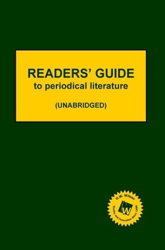 Readers' Guide to Periodical Literature (2024 Subscription)
