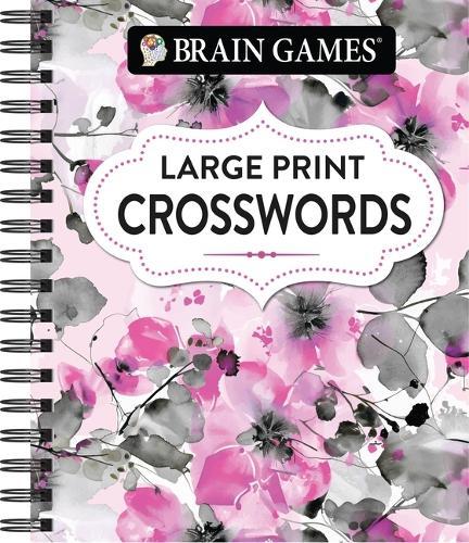 Brain Games - Large Print Crossword (Floral)