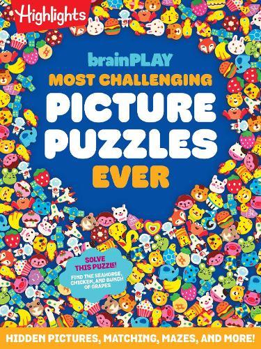 brainPLAY Most Challenging Picture Puzzles Ever: 144 Pages of Visual Puzzles and Brain Teasers for Kids 7 and Up, Hidden Pictures Puzzles, Mazes, Riddles and More Fun Puzzles