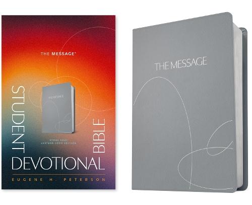 Message Student Devotional Bible Stone Gray, The