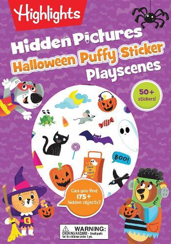 Halloween Puffy Sticker Playscenes: Over 50 Reusable Halloween Stickers to Decorate, Find Over 175 Hidden Objects, Solve Mazes and More