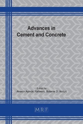 Advances in Cement and Concrete