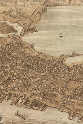 Portland, Maine Vintage Map Field Journal Notebook, 50 pages/25 sheets, 4x6