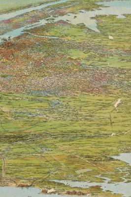 New York Vintage Map Field Journal Notebook, 50 pages/25 sheets, 4x6