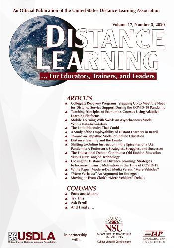 Distance Learning Vol 17 Issue 3