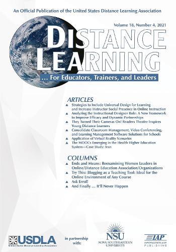 Distance Learning Vol 18 Issue 4