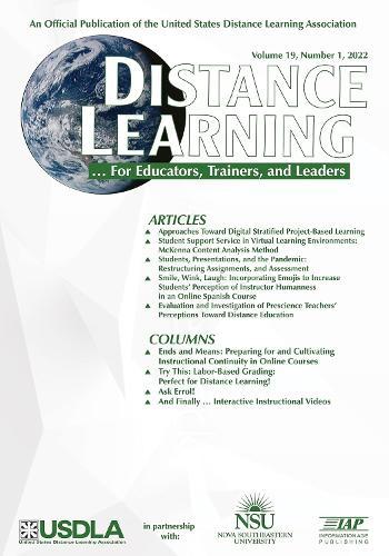 Distance Learning Vol 19 Issue 1