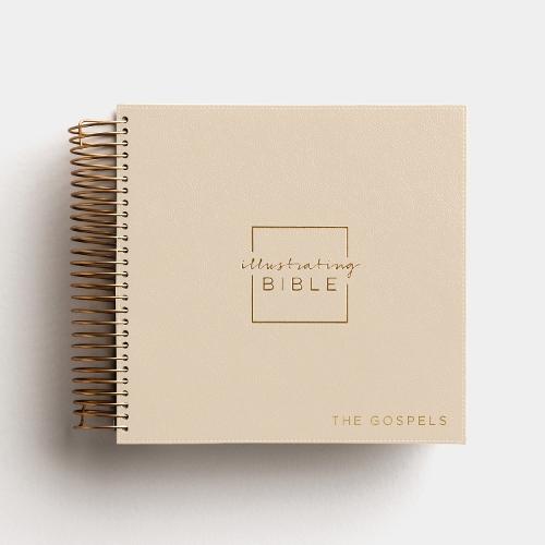NIV, Spiral-bound Illustrating Bible: The Gospels, Softcover Spiral, Tan: Draw, Write, and Reflect Your Way Through Scripture