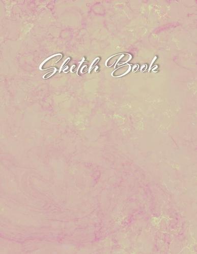 Sketch Book: Marble Sketchbook for Drawing and Painting, Doodling, Writing and Sketching - Abstract Cover - Light Pink Marble - 8.5  x 11 , A4, 112 pages