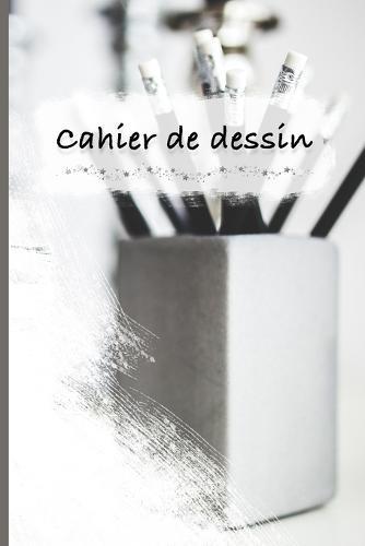 cahier de dessin: Carnet de dessin pour artiste - grands papiers blancs pour dessin (Carnet vide de 100 pages) - 5,24 cm x 22,86 cm (6 po x 9 po)
