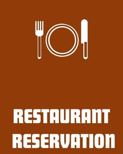 Restaurant Reservation: table reservation book, sized 8x10;120 pages (Suitable for Breakfast Lunch and Dinner Appointments. )