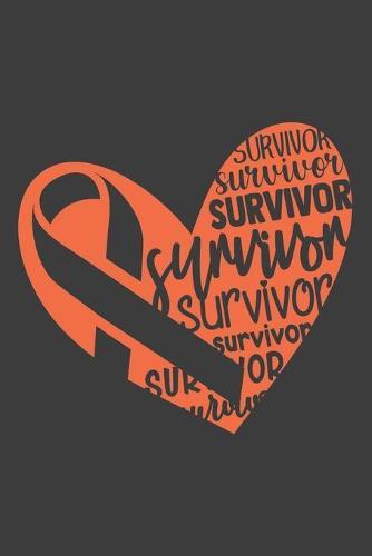 Writing About My Health Journey with Kidney Cancer: College Ruled (Heart Survivor Orange Awareness Ribbon Cover)