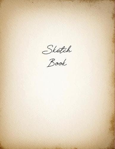 Sketch Book: Large Notebook for Drawing, Painting, Writing, Sketching or Doodling, 8.5x11  White Paper (Vintage Cover Design vol.12)