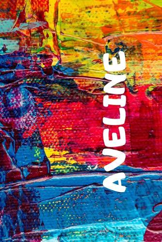 Aveline: notebook with name, squared 120-sheet exercise book, size 6x9, personalized gift