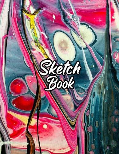 Sketch book: Notebook for Drawing, Writing, Painting, Sketching or Doodling, 120 Pages, 8.5  x 11  (Abstract Acrylic Cover vol.4)