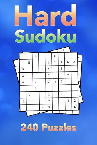 Hard Sudoku: Calm Blue Cover 240 Hard Sudoku Puzzles