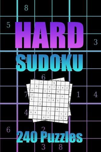 Hard Sudoku: Neon Cyberpunk Cover 240 Hard Sudoku Puzzles