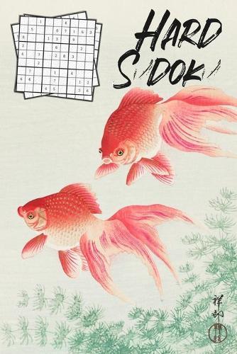 Hard Sudoku: Japanese Fish Painting Cover 240 Hard Sudoku Puzzles