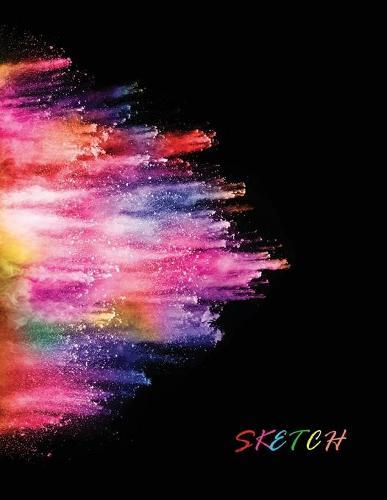 Sketch Book: Large Notebook for Drawing, Painting, Writing, Sketching or Doodling, 8.5x11  White Paper (Abstract Cover Design vol.16)