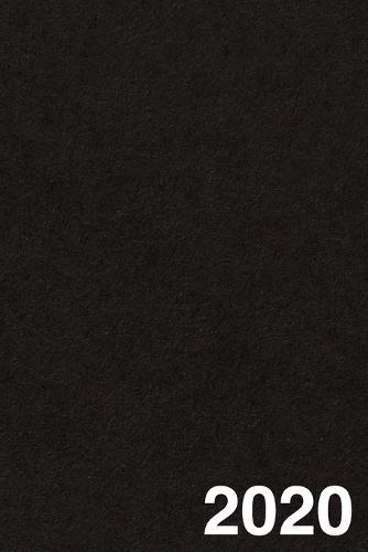 Taschenkalender 2020: Terminplaner 2020 - Wochenplaner, Terminkalender und Kalender fur das neue Jahr 2020 (schwarz)