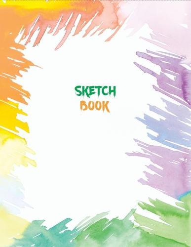 Sketch Book: Large Notebook for Drawing, Painting, Writing, Sketching or Doodling, 8.5x11  White Paper (Abstract Cover Design vol.17)